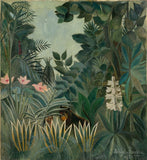 Floral Painting - The Equatorial Jungle (1909, Henri Rousseau)
