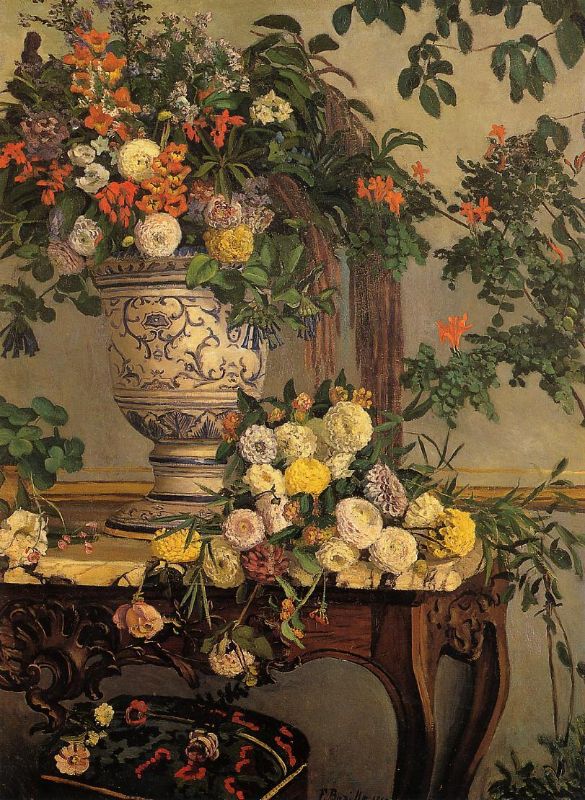 The Pink Dress by Frederic Bazille – Inspicanvas