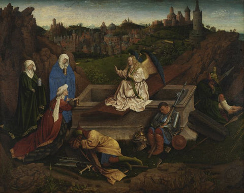 Fragment, possibly from an altarpiece to the Virgin Mary by Jan Van Eyck