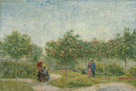 Garden in Montmarte with lovers by Vincent Van Gogh