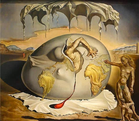 Geopoliticus Child Watching the Birth of the New Man by Salvador Dali