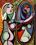 Girl Before a Mirror by Pablo Picasso