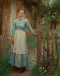 Girl at the Gate by George Clausen
