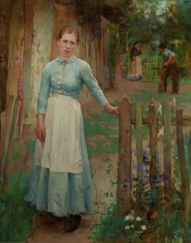 Girl at the Gate by George Clausen