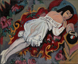 Girl in White Chemise by Ernst Ludwig Kirchner
