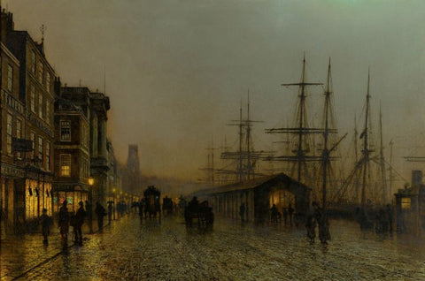 Glasgow, Saturday Night by John Atkinson Grimshaw