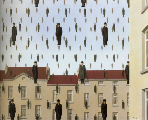 Golconda by Rene Magritte