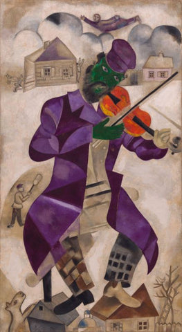 Green Violinist by Marc Chagall