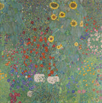 Farm Garden with Sunflowers by Gustav Klimt