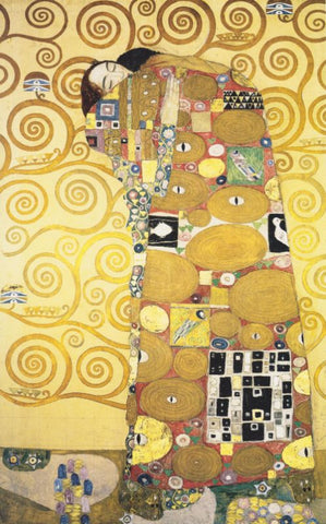 The embrace (detail from The Tree of Life) by  Gustav Klimt
