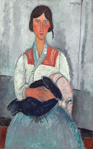 Gypsy Woman with Baby by Amedeo Modigliani