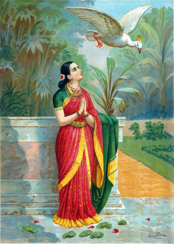 Haunsa Damayanti Sanwada by Raja Ravi Varma