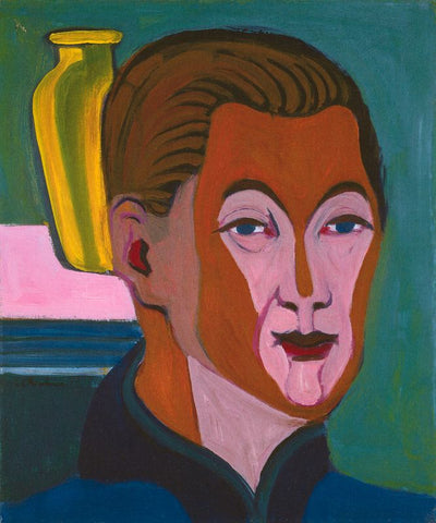 Head of the painter by Ernst Ludwig Kirchner