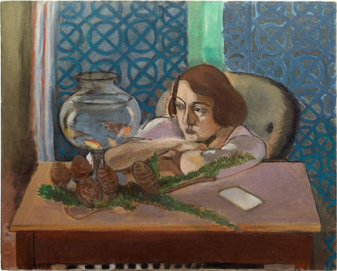 Woman before an Aquarium by Henri Matisse