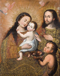 Holy Family with Saint John and a Goldfinch by Cuzco School