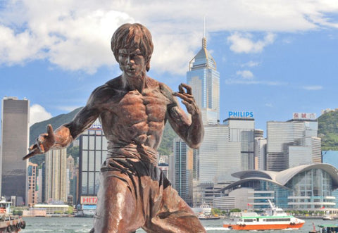 Hong kong Bruce Lee statue Poster