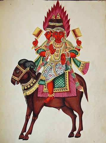 Indian Art Agni god of fire