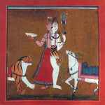 Indian Art Siva the Lord Whose Half Is Woman Ardhanarisvara