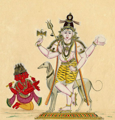 Indian Art Siva as Bhairava