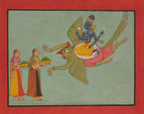 Indian Art Vishnu on his Vehicle Garuda