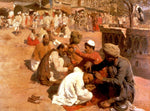 Indian Barbers, Saharanpore by Edwin Lord Weeks