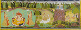 Indian Paintings Mewar Paintings Ganesha, Saraswati and Jallandharnath, Marwar