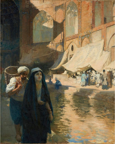 Isfahan Bazaar by Edwin Lord Weeks