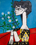 Jacqueline with flowers by Pablo Picasso