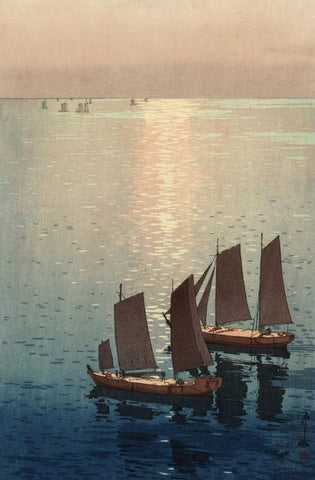 Glittering Sea by Hiroshi Yoshida