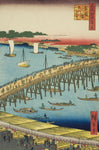 River Bank at Ryogoku Bridge by Hiroshige