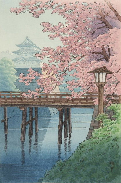Temple cherry blossoms by Ito Yuhan