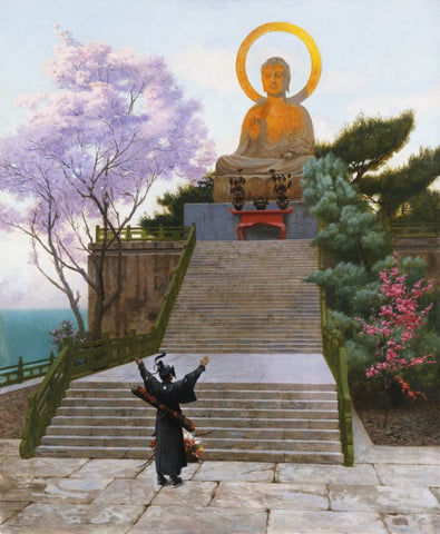 Japanese Emploring A Deity by Jean Leon Gerome
