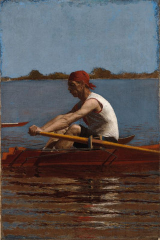 John Biglin in a Single Scull by Thomas Eakins