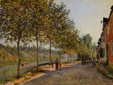 June Morning in Saint-Mammes by Alfred Sisley
