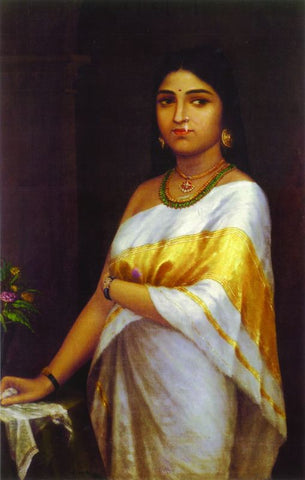 Kerala Royal Lady by Raja Ravi Varma