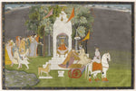 Indian Miniature - Krishna Abducting Rukmani from the Temple