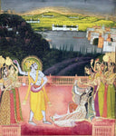 Krishna Celebrates Holi with Radha and the Gopis by Nihal Chand