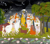 Krishna with flute Painting