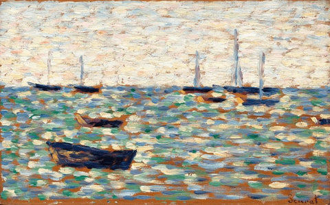 La Mer á Grandcamp by Georges Pierre Seurat