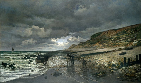 La Pointe de la Hève at Low Tide by Claude Monet