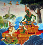 Lakshmi with Buddha Painting