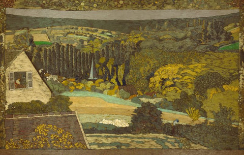 Landscape, Window Overlooking the Woods by Edouard Vuillard