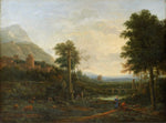 Landscape with a Column and Figures by Claude Lorrain