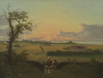 Landscape with a Stile. The Isle of Mon by Christoffer Wilhem Eckersberg