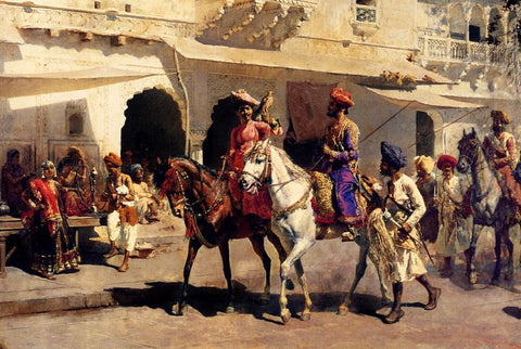 Leaving For The Hunt At Gwalior by Edwin Lord Weeks