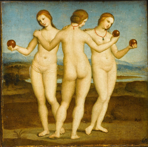 Les Trois Grâces by Raphael