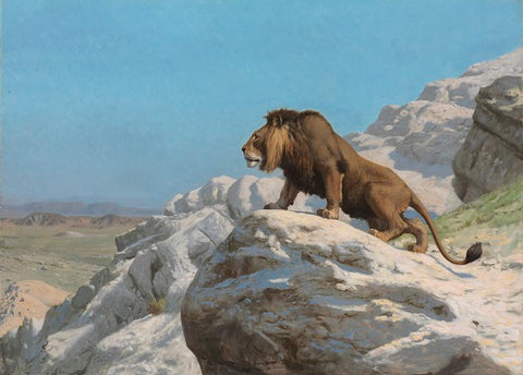 Lion on the Watch by Jean Leon Gerome