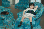 Little Girl in a Blue Armchair by Mary Cassatt