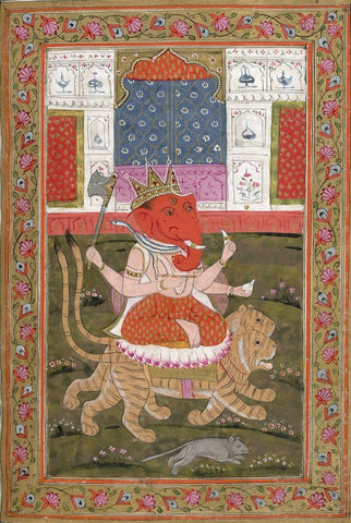 Lord Ganesha Miniature Painting