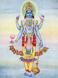 Lord Of Gods Maha Vishnu Painting